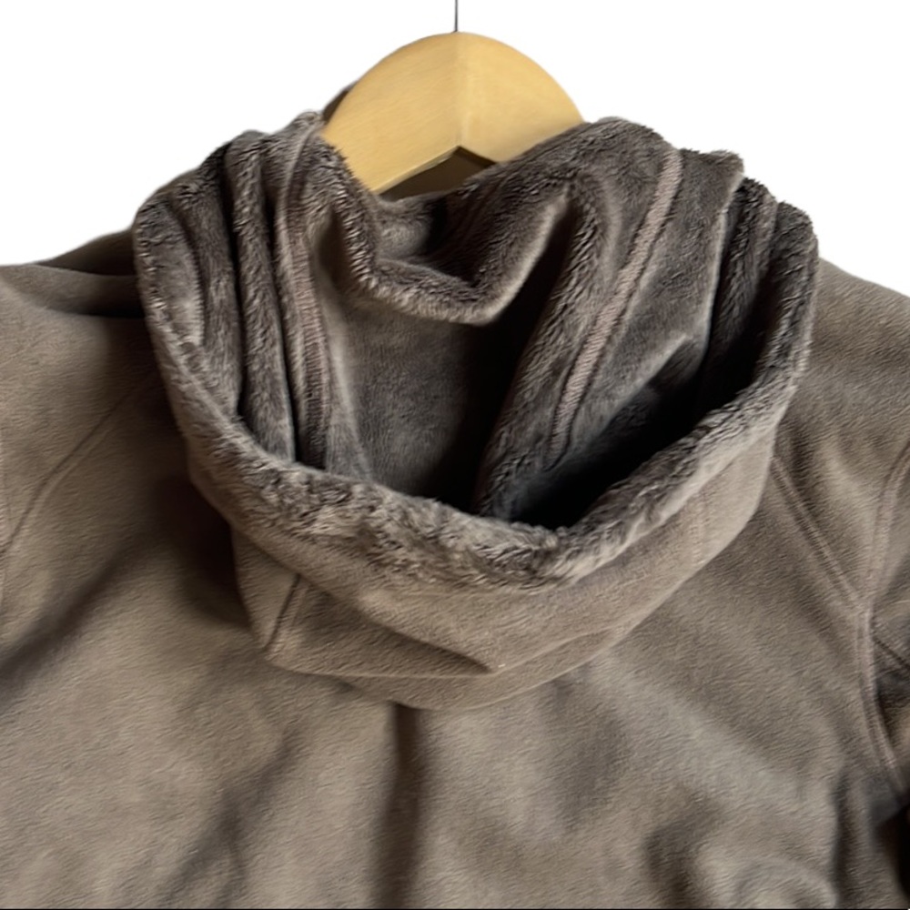 The North Face Fuzzy Fleece Lined Full Zip Adjustable Hem Hooded Jacket Size S - Picture 12 of 12